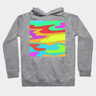 Rainbow clouds pattern Hoodie